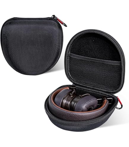 旅行用ハードシェルヘッドホンケース - ブラック、ポーチ付き Amazon | Geekria Shield ヘッドホンケース マーシャル Marshal